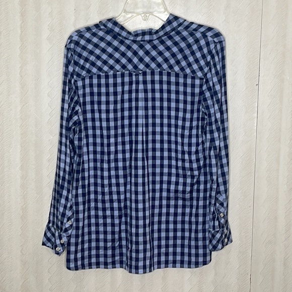 ❤️ 🆕 TALBOTS Gingham Popover Tunic Side buttons M - Picture 7 of 13